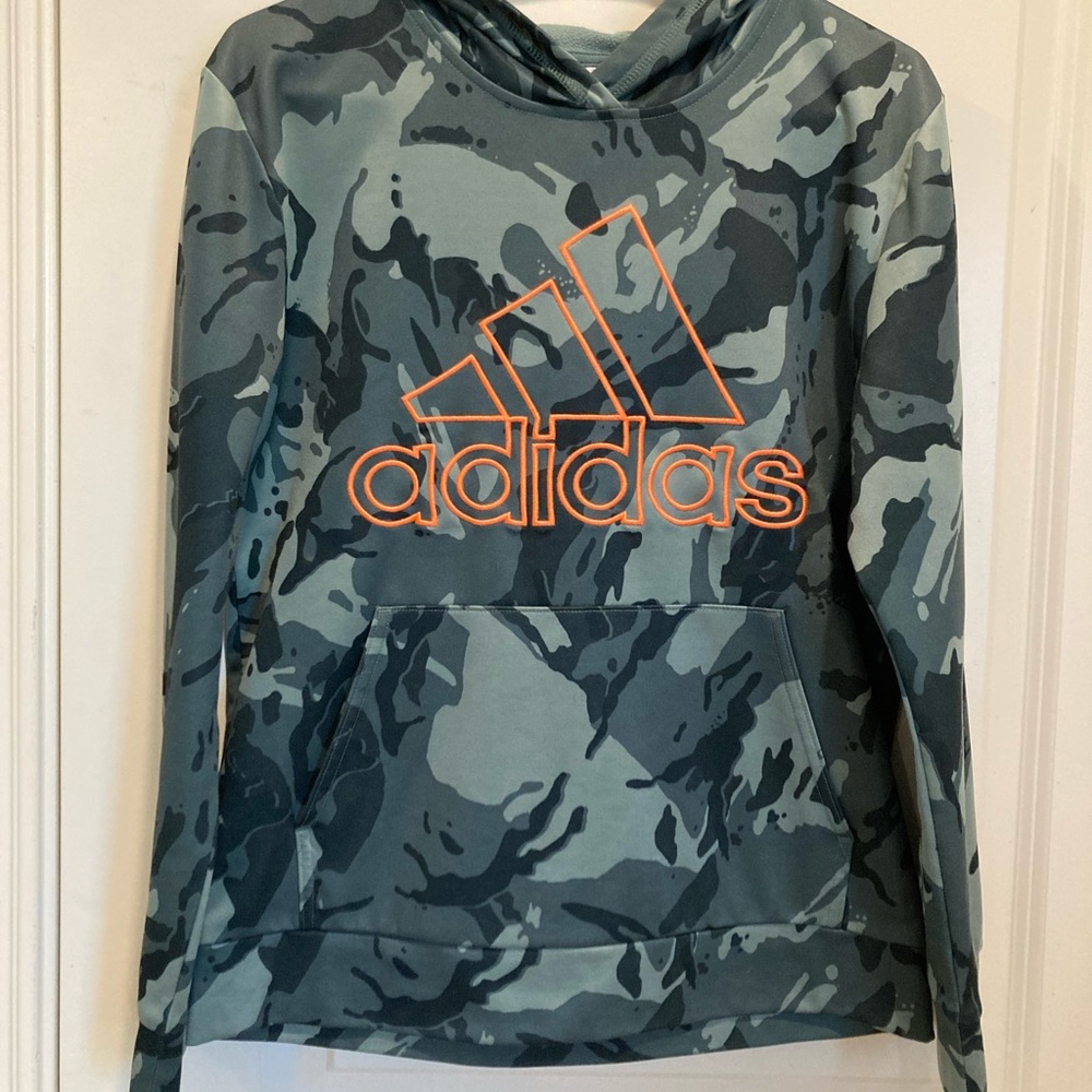 Boys Large Adidas Camo Hoodie